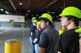 A talented group of students that participated in Saint-Gobain North America’s SFRC manufacturing workforce development program.