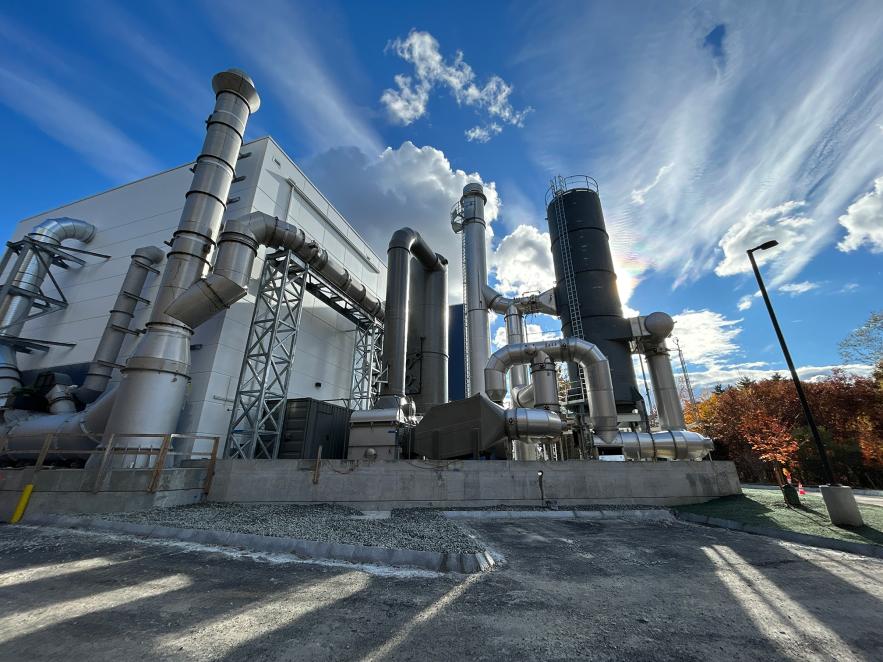 The furnace behind the fire lab 