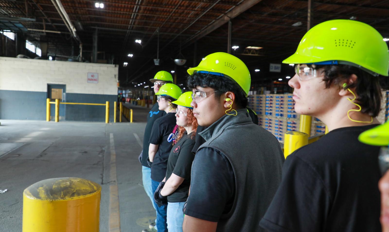 A talented group of students that participated in Saint-Gobain North America’s SFRC manufacturing workforce development program.