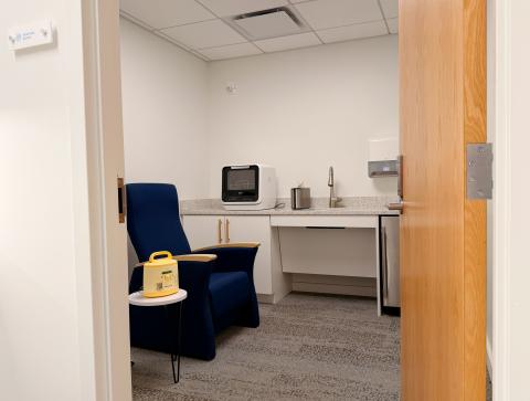 The Nurture Room in the Malvern Innovation Center building features equipment nursing mothers may need and also provides a quiet space for any employee who needs it.